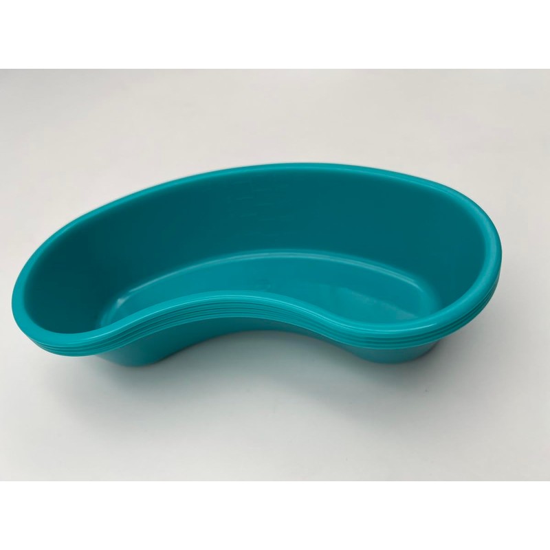 Emesis Basin - 500 CC Kidney Shaped Turquoise Emesis Basin