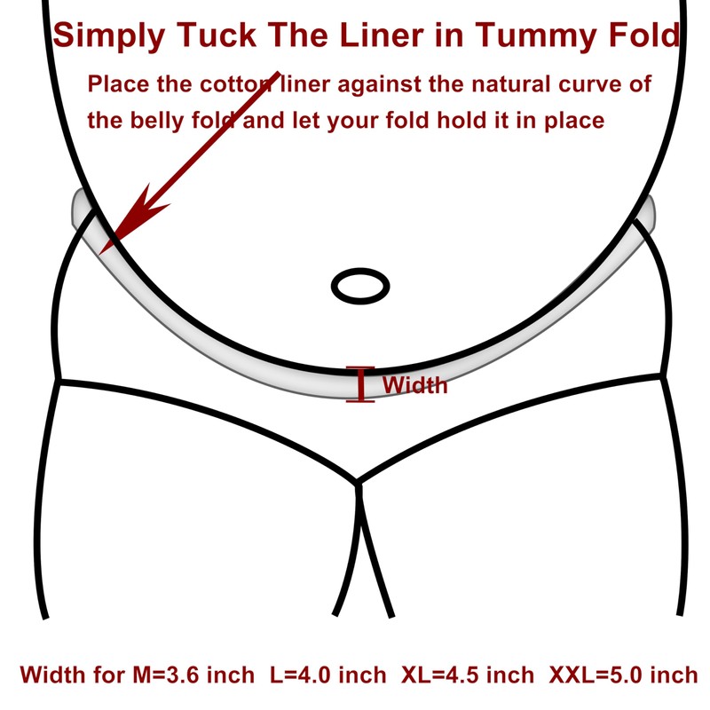 Tummy Liners for Sweat Rash -Brushed Cotton on Both Sides-