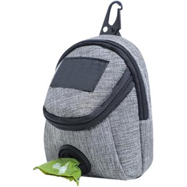 Porta Bolsas para Perro Tela Oxford, Soporte Portátil Dos Bolsillos Adecuado para Paseos y Almacenamiento Conveniente de Bolsas para Excrementos de Mascotas