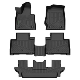 ANBINGO®Floor Mats Fit for Lincoln Aviator 6 Seats 2020-2025 Floor Liner Waterproof All Weather Car Mats Custom Fit Lincoln Aviator Durable TPE Rubber Mat for 2020-2025 Lincoln Aviator Accessories