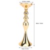 2 Pcs Wedding Flower Stand Exquisite Metal Candle Holder Wedding