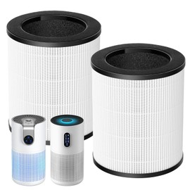 M03 Replacement Filter Compatible with MOOKA M03 & B-D03 Air Purifier, High-Efficiency Activated Carbon Filter & Pre-filter, 3-in-1 Filtration System, 2 Pack