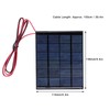 2Pcs Mini Solar Power Module Epoxy Panel with 100cm Cable