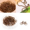 20 Pcs Bicycle Shape Metal Paper Clips Coffee Bookmark Office
