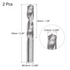 QUARKZMAN Solid Carbide Drill Bits 6.8mm C2/K20 Tungsten Carbide Twist