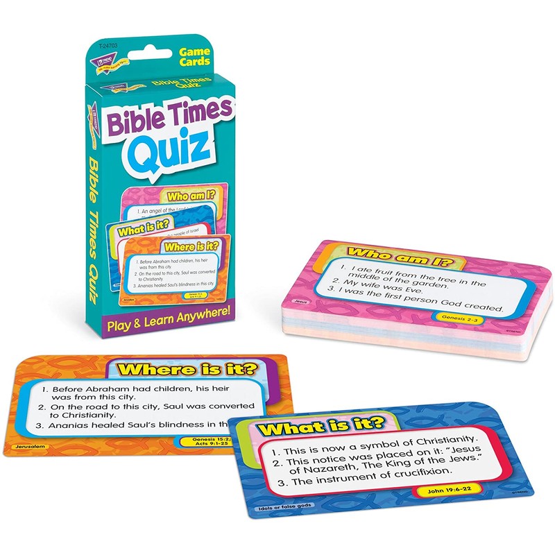 Bible Times Quiz Challenge Cards