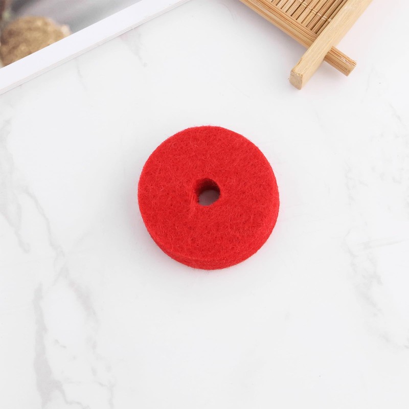 LT Easiyl 12pcs Wool Cymbal Felts 40mm Jazz Drum Felt