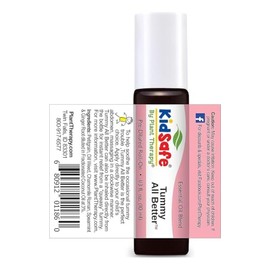 Plant Therapy | KidSafe Tummy All Better | Mezcla de Aceites Esenciales | Roll‑On 10 ml | Pre‑Diluido en Aceite de Coco Fraccionado | GC‑MS Tested | Aromaterapia Infantil | Vegano | Cruelty Free