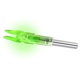 New Lighted Nocks for Arrows with .244 Inside Diameter Led Nocks with Switch Button for Archery Hunting(Green Pack of 6)