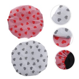 WOONEKY 2pcs Satin Bonnet Sleep Hair Cap Soft Microfiber Dry Hair Bonnet for Women Comfortable Elastic b