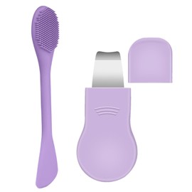 Facial Scraper Tool - Skin Scrubber - Whitehead Remover Facial Cleansing Tool for Women Men Nostril Spa Travel Morning Night Shower Home Daily