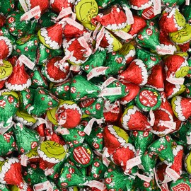 Christmas Milk Chocolate Bulk Bag 1LB – Festive Foil Wrapped Holiday Chocolates – Individually Wrapped Candy for Stocking Stuffers, Party Favors, Candy Bowls & Gift Bags