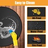 Round Fire Protection Mat, 18 Inch Waterproof Fireproof Mat, Outdoor