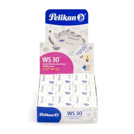 BORRADOR Pelikan 06140300 WS-30 LAPIZ BLANCO C/30, Paquete de 30