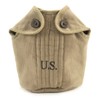 World War Supply US WW2 M1910 Canteen Cover Khaki marked