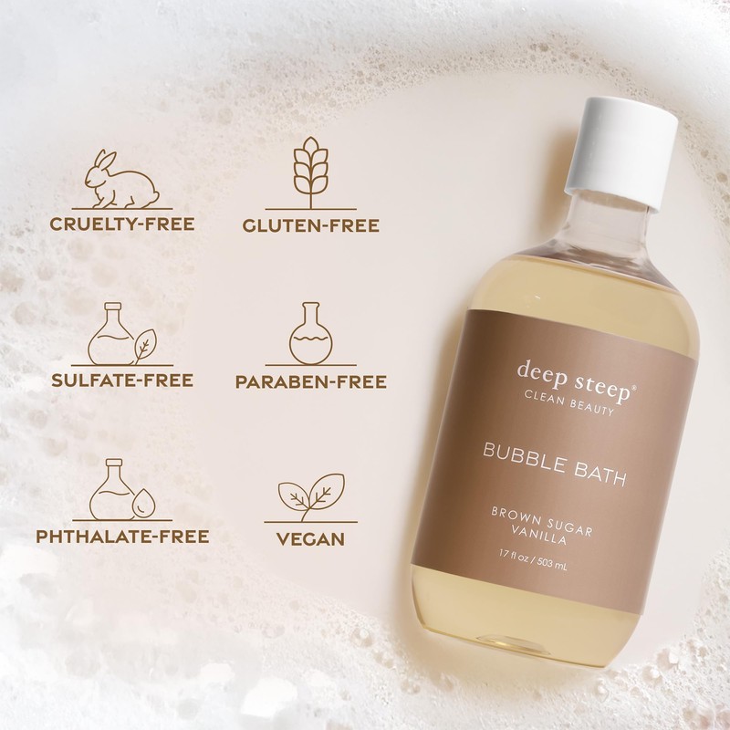Deep Steep Bubble Bath, Honey Blossom 17 oz (Pack of