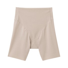 Gunze Women's 2/4 Length Shorts, Cut Off Hem, Comfortable, LBE-light beige, LL