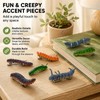 12PCS Bug Hair Clips Hand Painted 3D Caterpillar Duckbill Clip