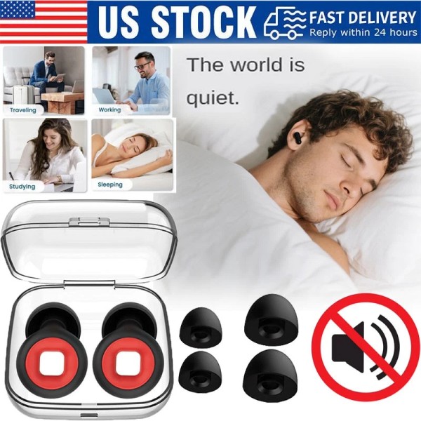 Unbranded Reusable Silicone Ear Plugs Noise Cancelling Earplugs Protector Study
