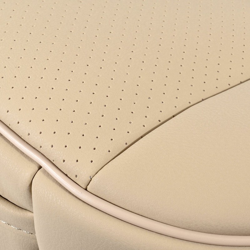 EDEALYN Front PU Leather Car Seat Cover Bottom Auto Seat