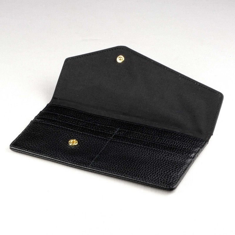 Toyooka Koubou Cowhide Slim Long Wallet 4116, Black