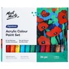 Mont Marte Acrylic Paint Set 24 Colours 36ml, Perfect for