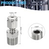 PATIKIL 1/4NPT x Φ1/8" 304 Stainless Steel Compression Tube Fitting,