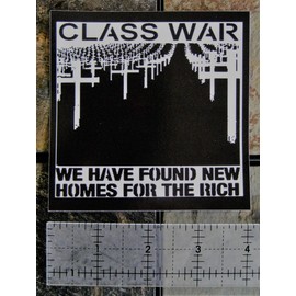 4x4" Class War Sticker - Anti Media Authority Sabotage Cat Social Bumper Political Activism Anarchism Anarchy Anarcho Front ALF Punk Earth Human Rights Welfare Animal Liberation ALF Testing Shirt