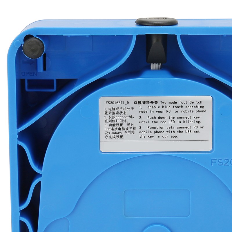 Single Foot Switch Pedal Wireless Wired USB Two Connection Mode