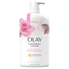 Gel de Ducha Olay Fresh Outlast con Agua de Rosas y Néctar Dulce | Hidratación Profunda y Fragancia Refrescante – 975 mL