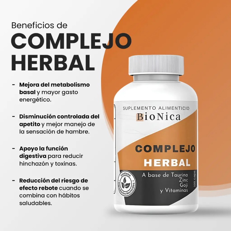 Biónica Suplemento Cápsula Complejo Herbal 100 Cáps