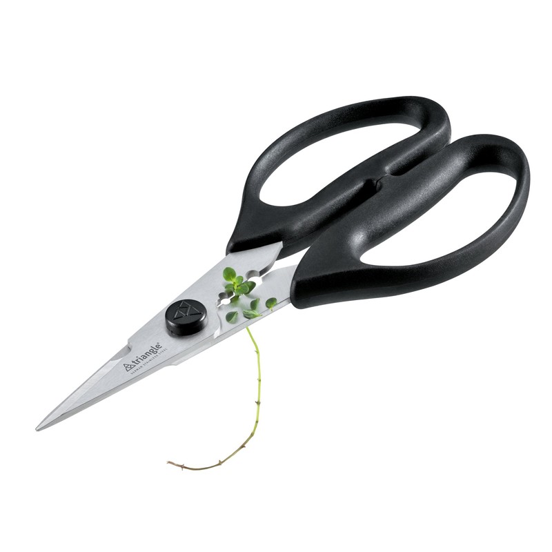 Triangle 50 478 09 02 Herb Scissors, Steel, Black/Silver –