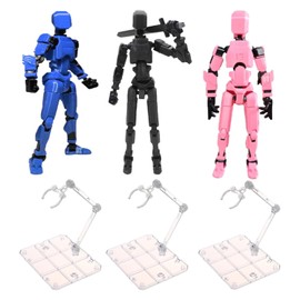 UTST Drawing Doll Display Stand Action Figure Figure Stand (Black Blue Pink)