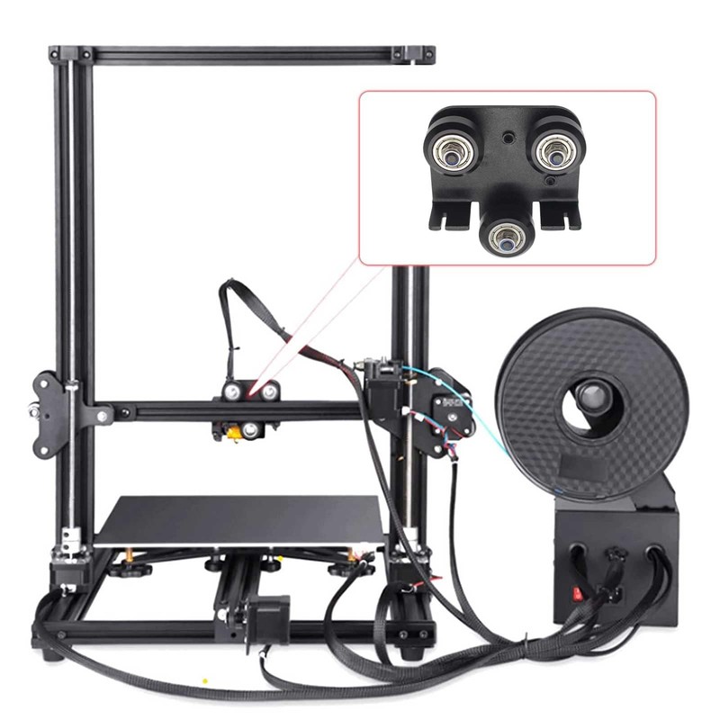 Assembled Big V Slot Gantry Plate, POM Wheels Set with