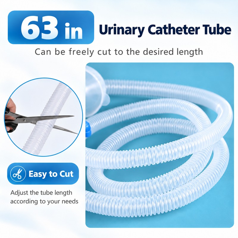 Portable Urinal Bottle with Tube for Bedside Use – 2000mL