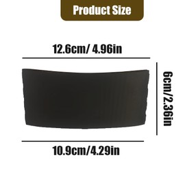 Rukinovi30 Pcs Disposable Coffee Cups Sleeve,Corrugated Kraft Paper Coffee Cups with Lids Sleeve for 12、16、20 oz Cup,Black Hot Coffee and Hot and Cold Beverages Paper Cups Sleeve(Cup Not Included)