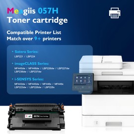 Meagiis 057H Black Toner Cartridge High Yield Compatible for Canon 057H 057