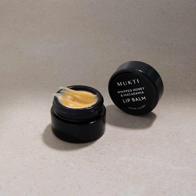 MUKTI Whipped Honey & Macadamia Lip Balm, 9g