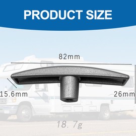 QOOWFEANIG 2 Packs Metal RV Waste Valves Handles Replacement RV Accessories RV Waste Water Valve Handles Compatible with CAMCO for 1 1/2" and 3" Water Tank Gate Valves & Sewer Dump Valves