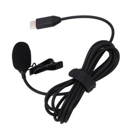 Microphone Compatible with Insta360 ONE X2, USB Type C Wired Clip On Lavalier Lapel Microphone for Insta360 ONE X3