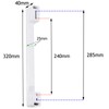 SPARES2GO Door Handle For Haier Fridge Freezer (320mm, White)