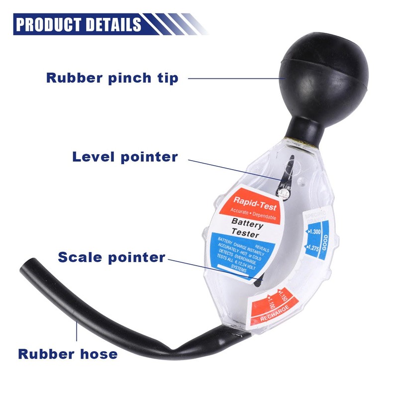 Car Battery Hydrometer Tester, Acid Quality Fast Detection Tool, Deep