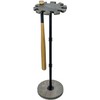 MyGift Freestanding Baseball Bat Rack, Vintage Weathered Gray Solid Wood