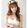 AiSi Flower Wreath with Bracelet, Wrist Band Headband Hair Wreath