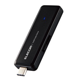 Elecom External SSD 1TB USB 3.2 (Gen2) USB Memory Type, Black ESD-EMH1000GBK