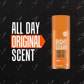 Right Guard Sport Deodorant Spray, Anti-Stain Spray Deodorant For Men, Aluminum Free, 24-Hour Odor Control, Original Scent, 8.5 oz. (3 count)