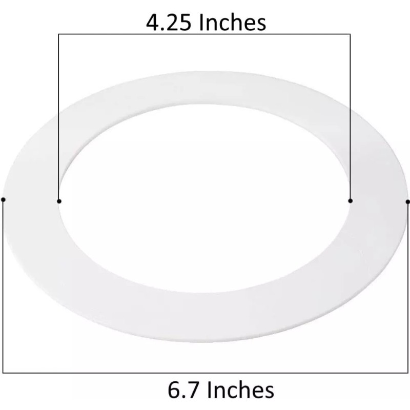 For Ring 8 Pack Matte White Goof Trim Ring for