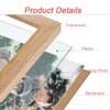 FALAZAR Triple Hinged Photo Frame, Multi-Panel Folding Display, Fits Photo