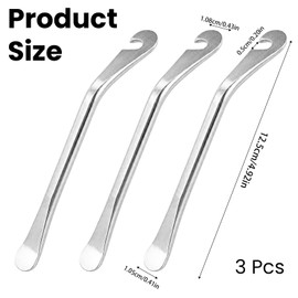 ZHIGAOLTDDENG 3PCS Bicycle Tire Lever Tyre Spoon Changing Tool, Bike Tire Levers to Repair Bike Tube, Stainless Steel Bicycle Tire Lever Tyre Spoon Iron Changing Tool, Bike Tire Repair Changing Tools