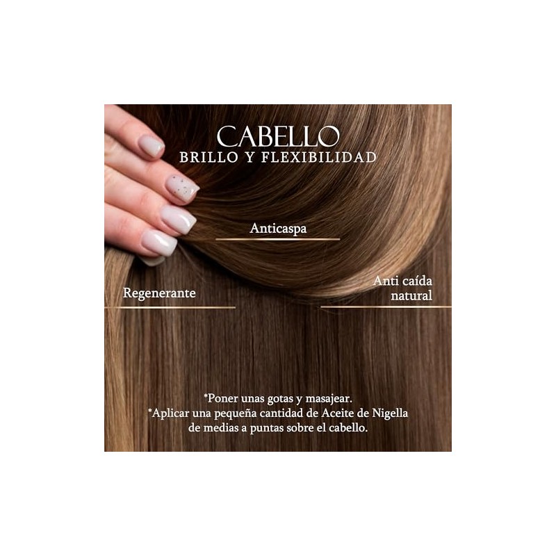 Aceite De Nigella Sativa 100 Puro Aceite para Cabello Original